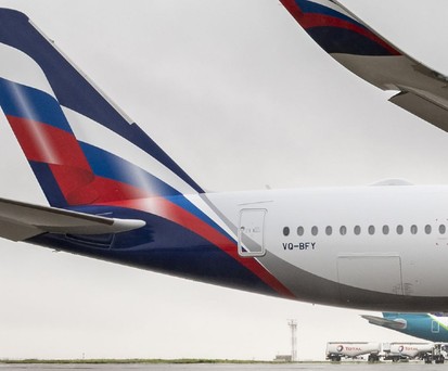 Erster Airbus A350 von Aeroflot: Trägt das KennzeichenVQ-BFY und ist in Bermuda registriert.