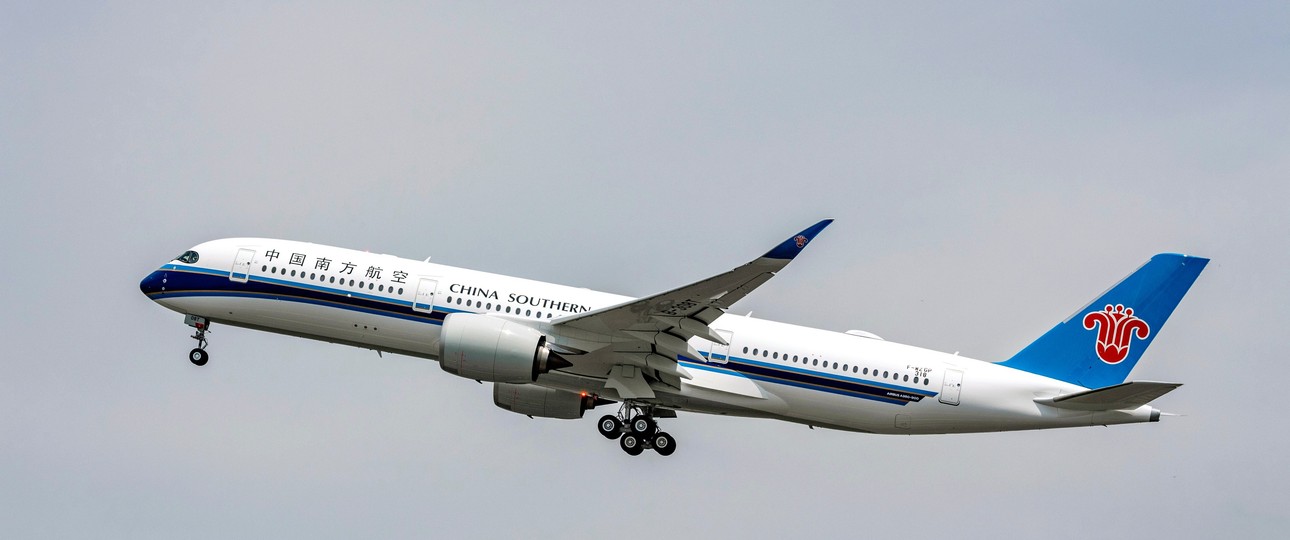 Airbus A350 von China Southern: Kann kürze Wege wählen.