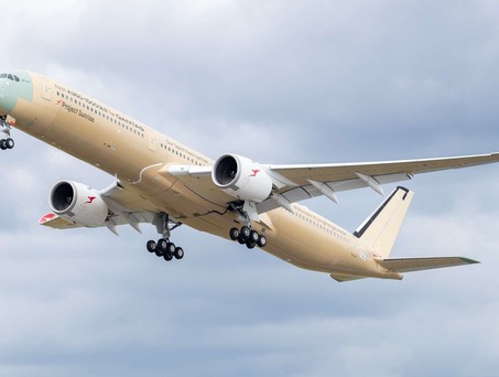 Der Airbus A350-1000 ULR beim Erstflug: Gemacht für Qantas' Project Sunrise.