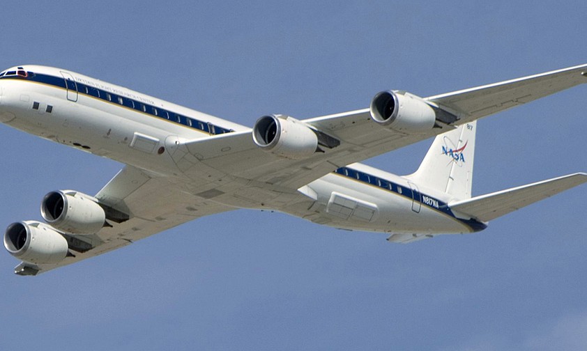 Die Douglas DC-8 der Nasa: Das fliegende Labor hat ausgedient.