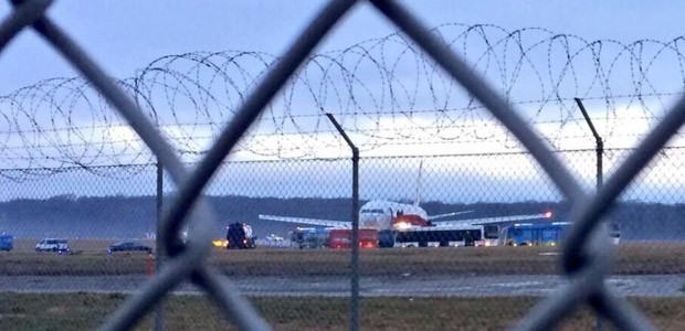Die entführte Boeing 767 von Ethiopian in Genf: Alle Passagiere sind wohlauf.