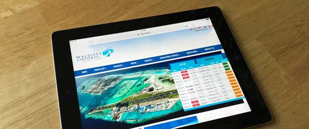 Tablet: Darf am Male Airport nicht mehr an Bord von Flügen ins Vereinigte Königreich.