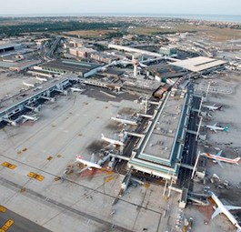 Rang 10: Rom Fiumicino.  Durchschnittliche Verspätung: 11,1 Minuten. 47,1 Prozent der Abflüge waren unpünktlich.