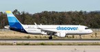 Ein Airbus A320 von Discover: Testballon für Monitore in jedem Sitz.