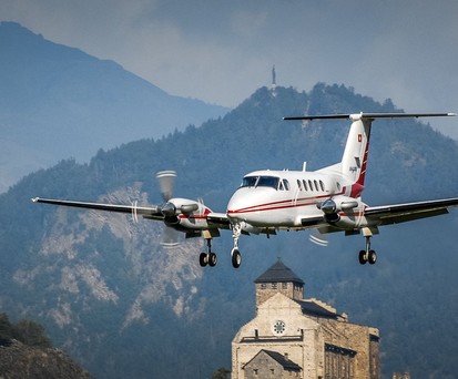 Beechcraft Super King Air 200 von Air Glaciers: Das Geschäft rentiert nicht mehr.
