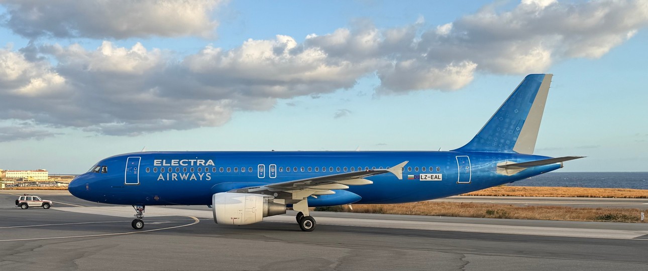 Airbus A320 von Electra Airways: Früher ITA, heute Electra Airways.
