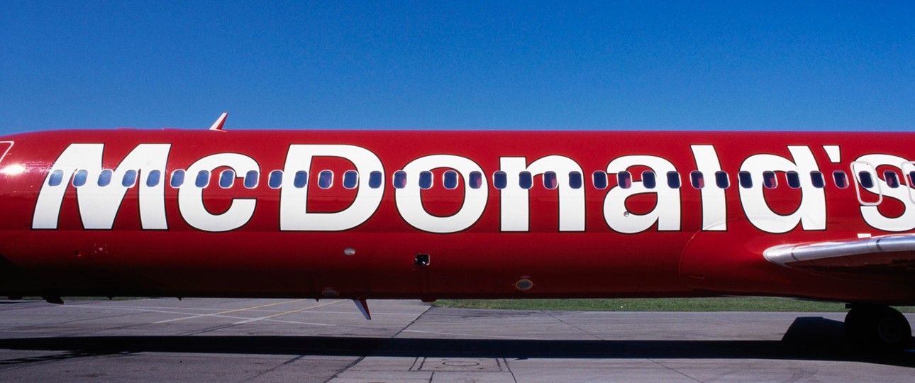 Crossair's Mc Donnell Douglas MD-83 or simply the Mc Plane in 1996.