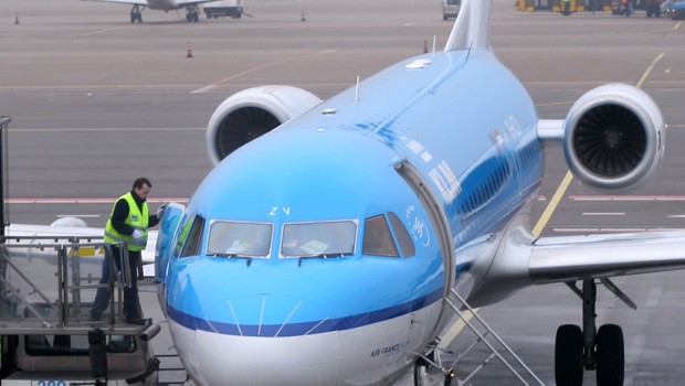 Fokker 70 von KLM Cityhopper: Kalt an Bord.