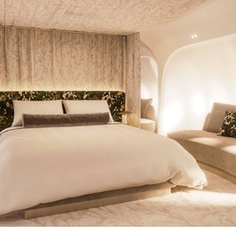 Das Schlafzimmer geht über die gesamte Breite des Airbus A350