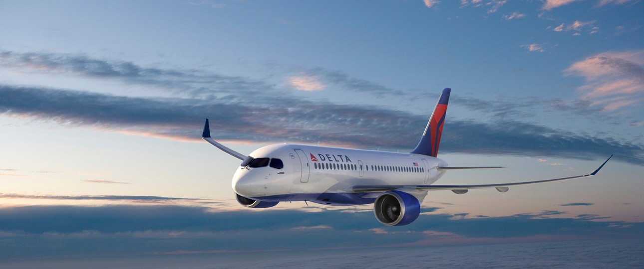 Airbus A220-100 in den Farben von Delta: Ab 2019 im Einsatz.