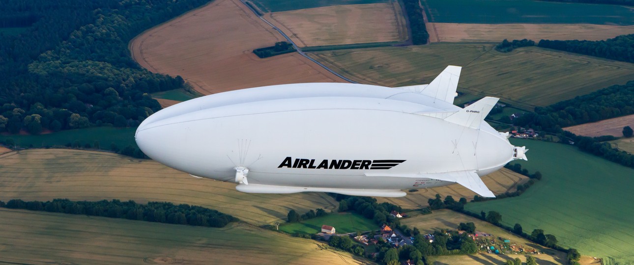 Die Airlander 10 in der Luft.