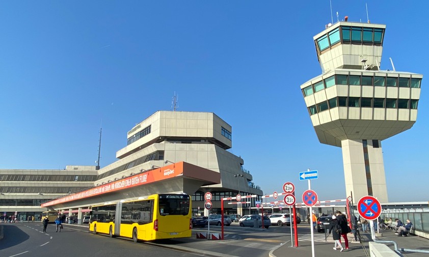 Ein letztes Mal Tegel. Das Terminal des Airports ist wohl das markanteste in ganz Deutschland.