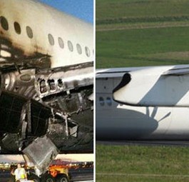 Unfallmaschinen von British Airways und Luxair: Unterschiedliche Vorgehensweisen.