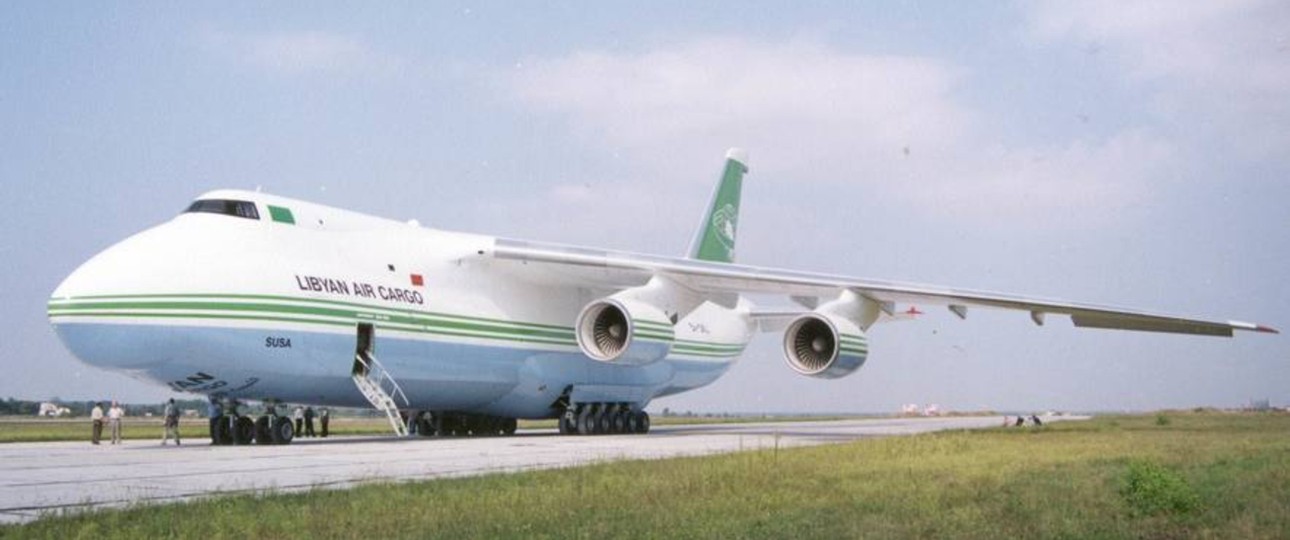 Archivfoto der eingelagerten Antonov An-124: Soll wieder abheben.