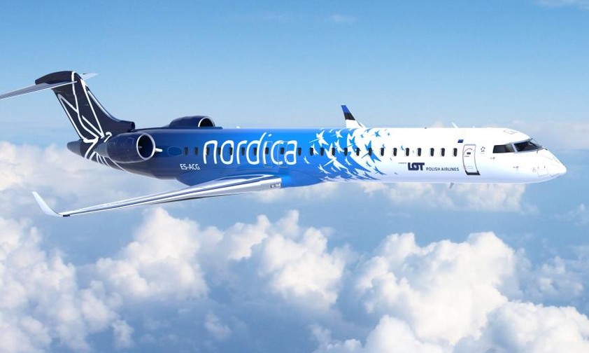 Bombardier CRJ900 von Nordica: künftig in den hohen Norden Schwedens unterwegs.