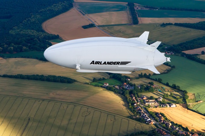 Die Airlander 10 in der Luft.