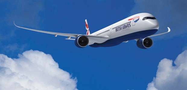 Airbus A350 in den Farben von British Airways: Löst die Boeing B747 ab.