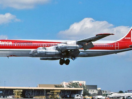 Eine Boeing 707 von Avianca im Jahr 1978.