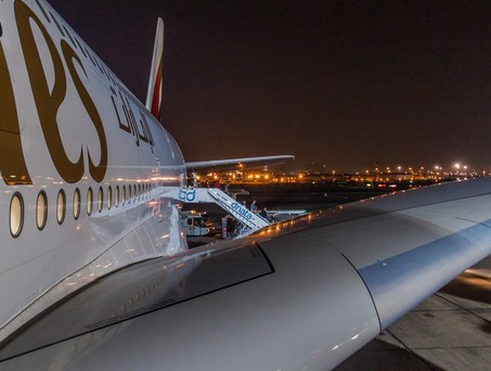Airbus A380 von Emirates: In China mussten jetzt 373 Reisende eine ganze Nacht im Superjumbo aushalten.