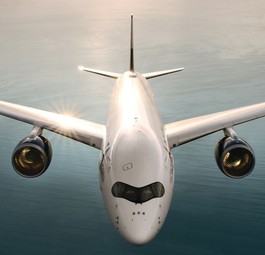 Airbus A350 von Delta: War in Nürnberg zu Besuch.