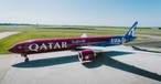 Qatar Airways Boeing 777 im FIFA-Look: Das Flugzeug wird auch nach der WM die Lackierung behalten.