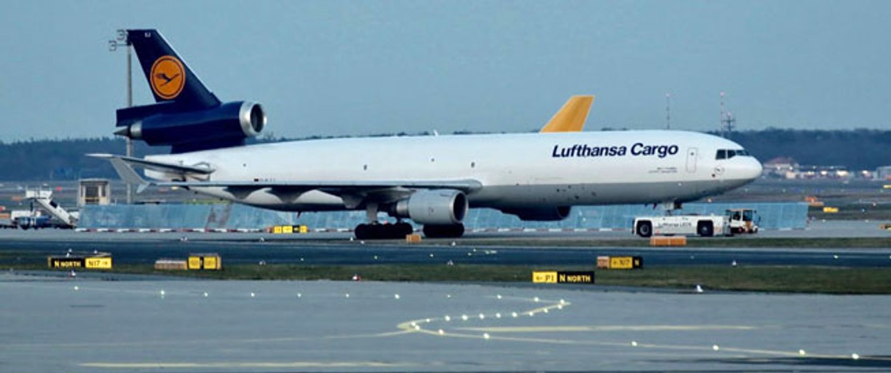 McDonnell Douglas MD-11 von Lufthansa Cargo: Ziemliche Probleme in Shanghai.