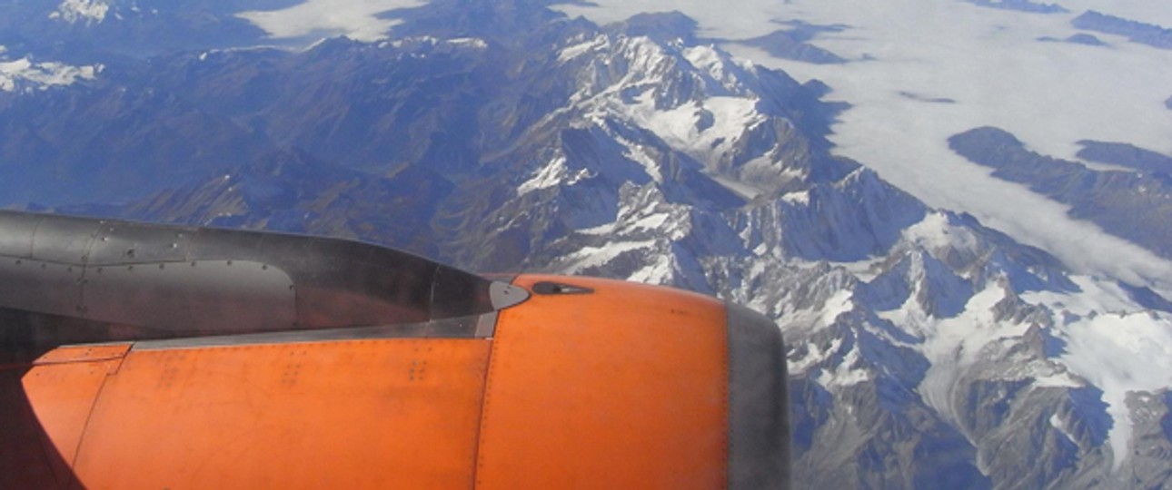 Blick aus Easyjet-Maschine: Bald neue Flugzeuge.