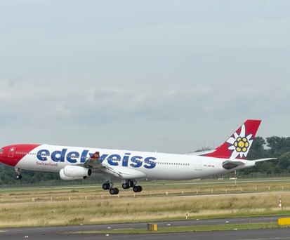 Edelweiss wollte Airbus A340 nicht in Düsseldorf übernachten lassen