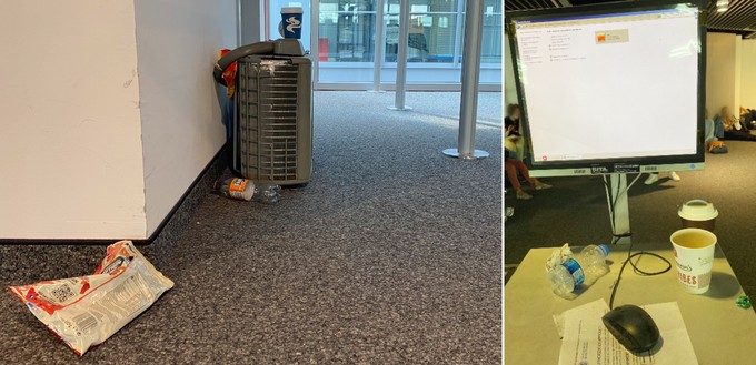 Müll findet sich auch an ungewöhnlichen Stellen.