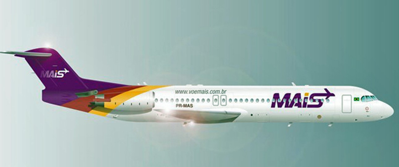 Fokker 100 von Mais Linhas Aéreas: Bald Passagierflüge.