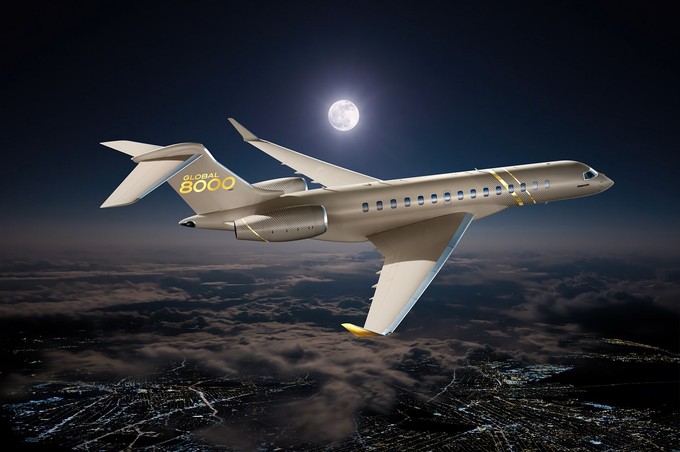 Die Global 8000 ist das neueste Modell von Bombardier. Der kanadische Hersteller streicht vor allem ihre Reichweite von 14.800 Kilometer hervor.