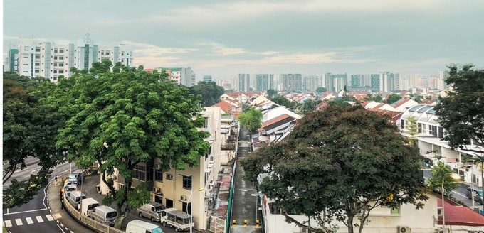 <strong>Rang 3: </strong>Singapur - Jakarta Soekarno Hatta (105.150 Sitzplätze). Hier zu sehen ist ein Wohnbezirk in Singapur.