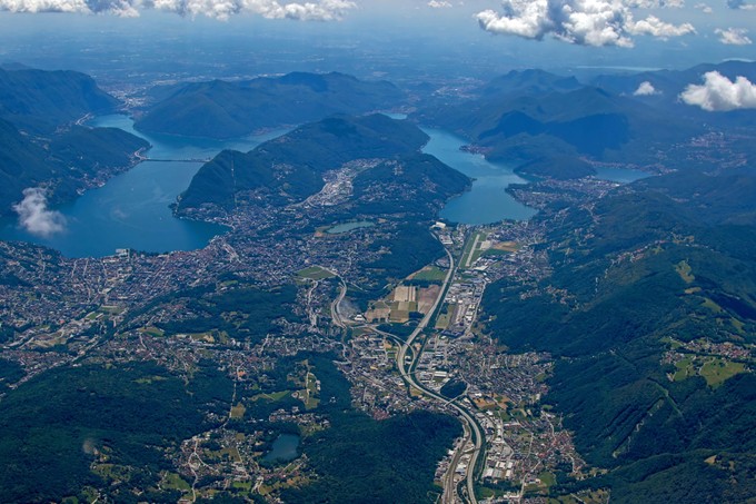 Blick auf Lugano.