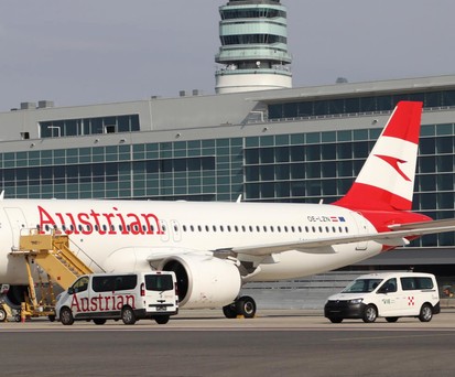 Die OE-LZN (Archivbild): Der Airbus A320 Neo steht aktuell immer noch in London.