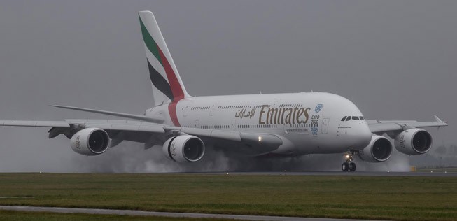 Airbus A380 von Emirates.