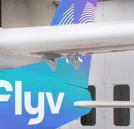 Flugzeug, das virtuell eine Flyv-Bemalung erhalten hat: 2023 soll es losgehen.