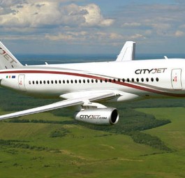 Superjet in den Farben von City Jet: Die Airline ist zuversichtlich.