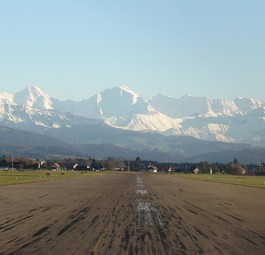 Flughafen Bern: Plötzlich ziemlich ruhig.