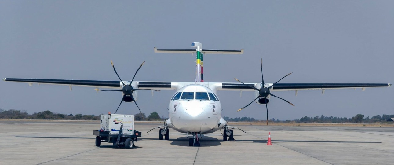 ATR42 von Air Zimbabwe: Die Fluglinie betreibt aktuell ein Flugzeug.