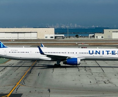 Boeing 757 von United Airlines in San Francisco: Solch ein Jet landete mit zwei Verletzten.