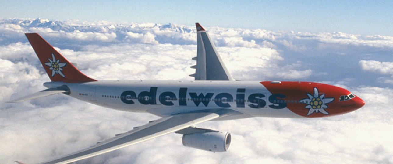 Airbus A330 von Edelweiss: Ab nach Russland.