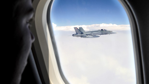 CF-188 der kanadischen Luftwaffe: Passagierjet gestoppt (Archivbild).