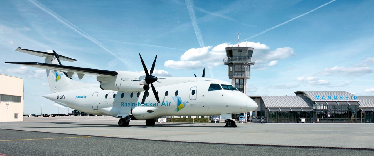 Dornier 328 von Rhein-Neckar Air: Die Airline befördert pro Jahre rund 25.000 Fluggäste