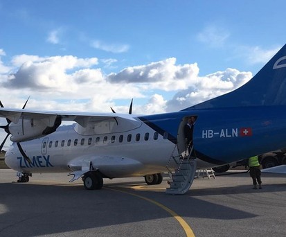 ATR 72 von Zimex Aviation: Kein Einstig ins Liniengeschäft.