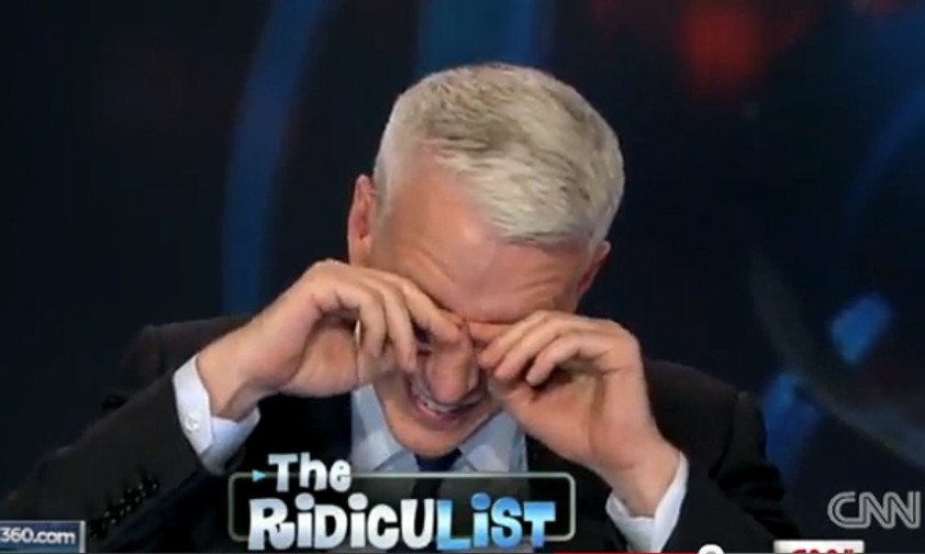 Moderator Anderson Cooper: Kann nicht mehr.