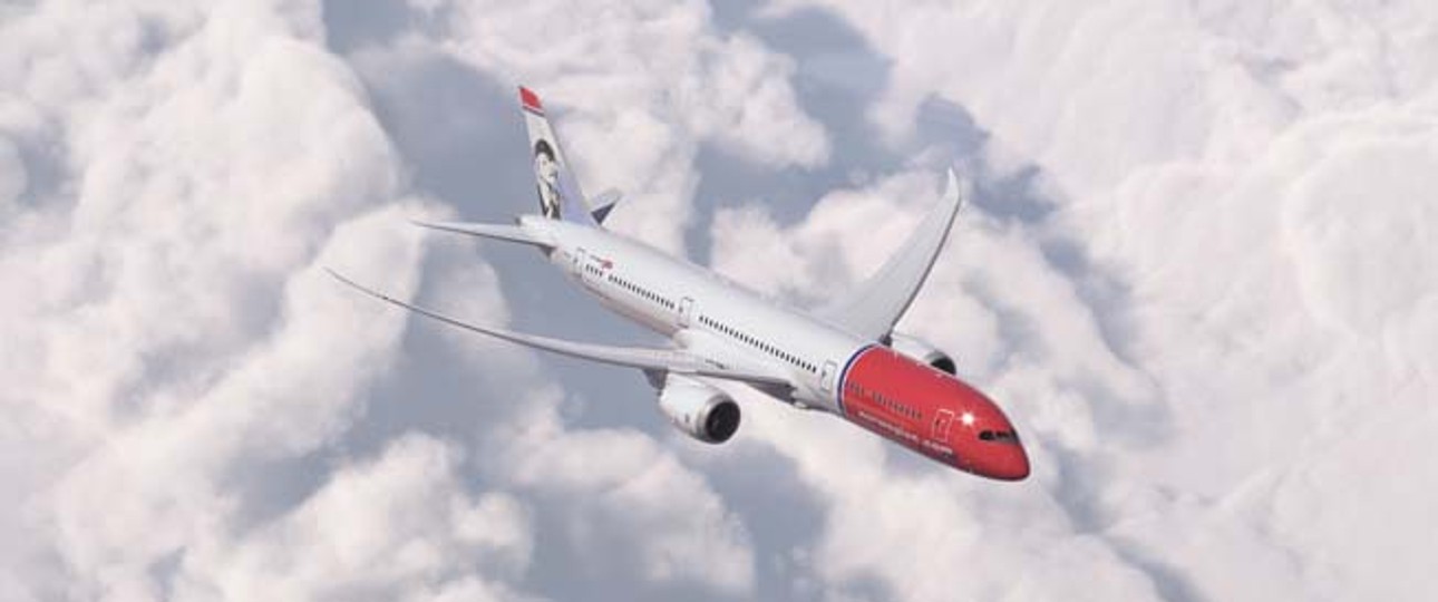 Dreamliner von Norwegian: Die Airline fliegt mit der Boeing 787 auf der Langstrecke.