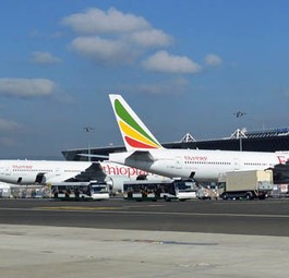 5. Flüge zwischen Äthiopien und den Vereinigten Arabischen Emiraten: +9,5 Prozent pro Jahr (im Bild: Flughafen Addis Abeba).