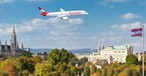 Dreamliner in Austrian-Farben über Wien: Am Anfang mit Lufthansa-Crews im Cockpit.