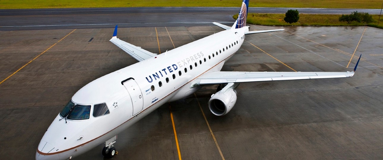 Embraer E175 von United Express: Bald mit weniger Passagieren unterwegs.