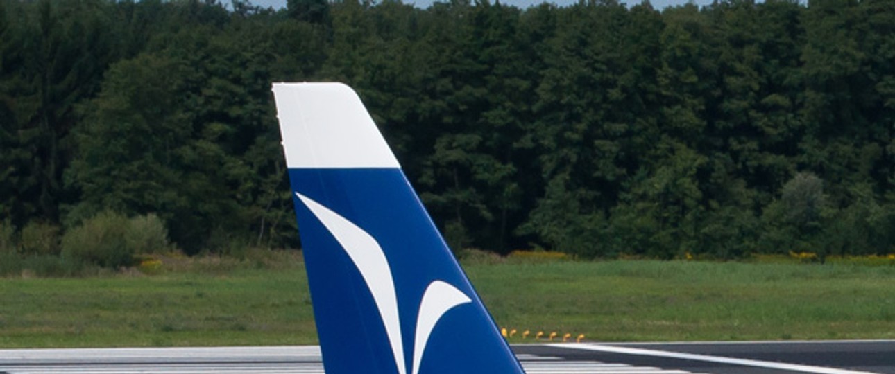 Flosse von Hamburg Airways: Ab sofort in Teheran.
